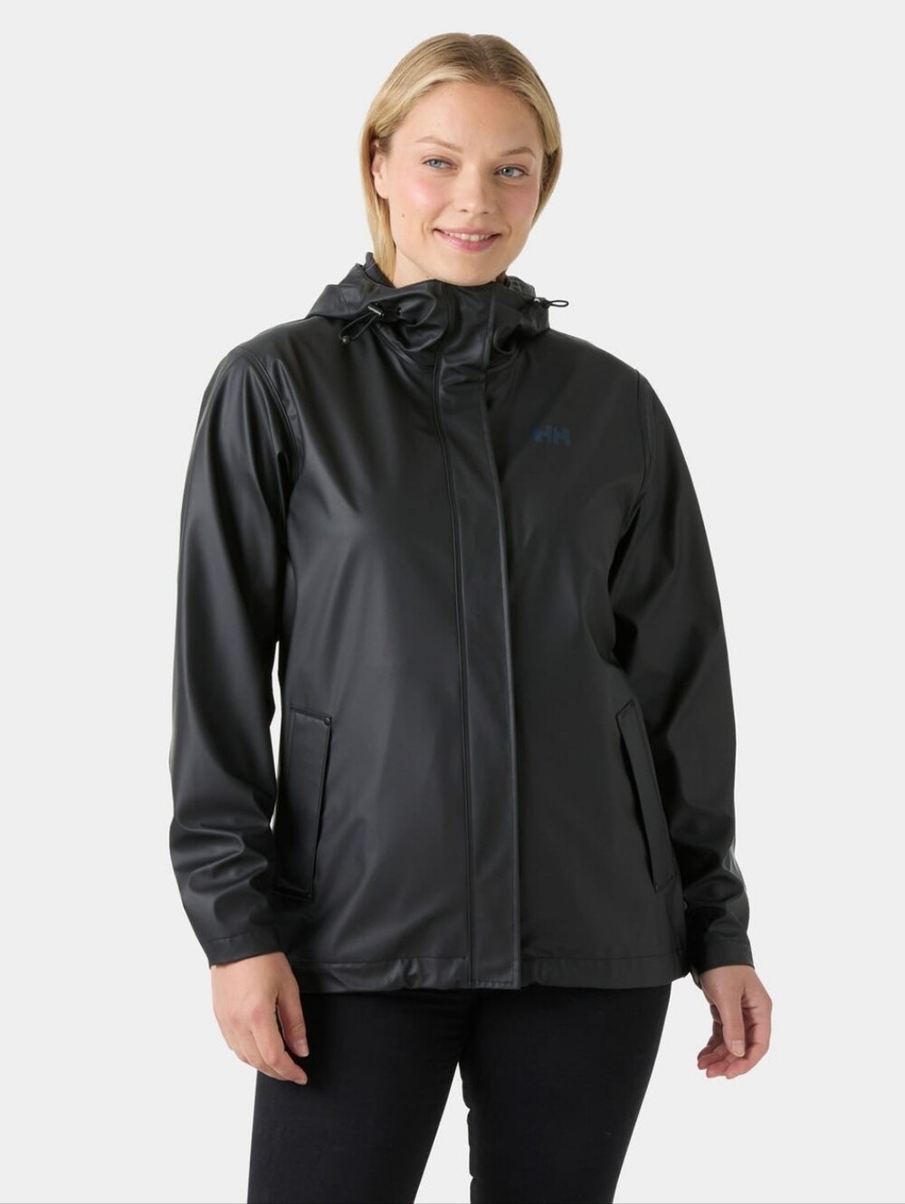 Helly Hansen Moss Rain Jacket Black Large EUC